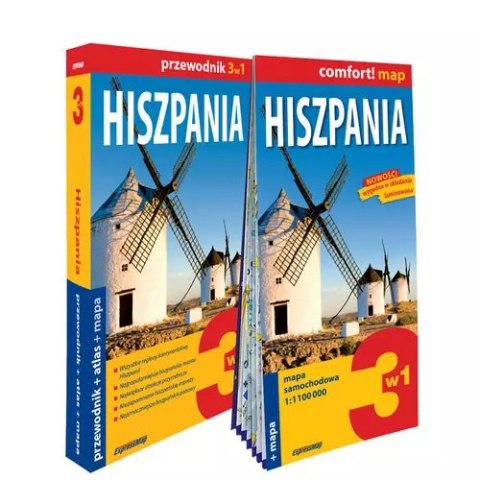 Hiszpania 3w1 przewodnik + atlas + mapa Hiszpania 3w1 przewodnik + atlas + mapa