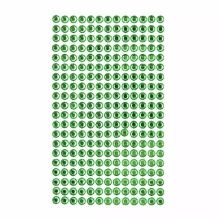 Kryształki samoprzylepne light green 6mm 260 szt.