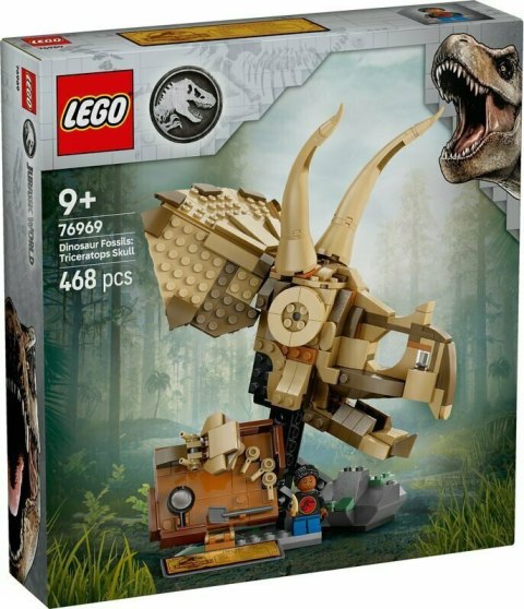 LEGO 76969 JURASSIC WORLD Szkielety dinozaurów: czaszka triceratopsa LEGO 76969 JURASSIC WORLD Szkielety dinozaurów: czaszka triceratopsa
