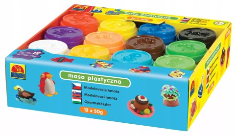 Masa plastyczna, 12x50 g Masa plastyczna, 12x50 g
