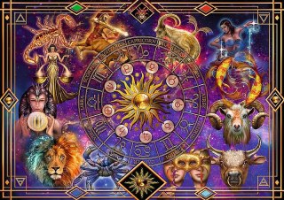 Puzzle spiralne 1040 elementów. Znaki zodiaku