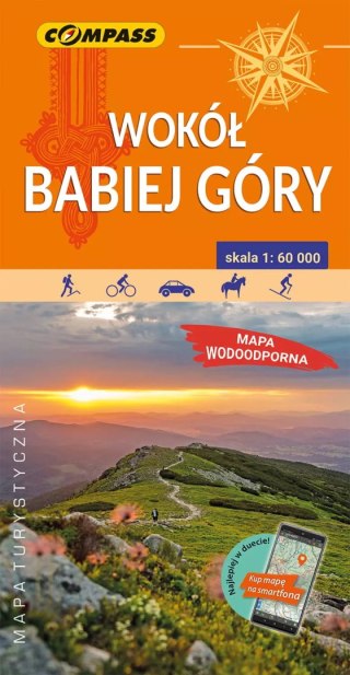 Wokół Babiej Góry. Mapa laminowana 1:60 000