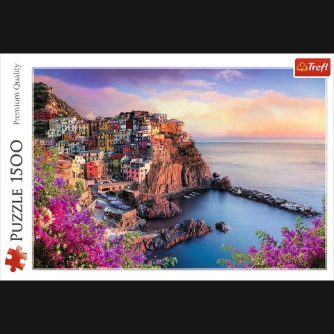 Puzzle 1500 elementów. Widok na miasteczko Manarola Puzzle 1500 elementów. Widok na miasteczko Manarola