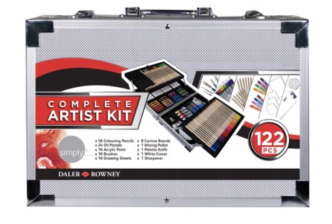 Zestaw plastyczny Daler-Rowney 122 szt. Zestaw plastyczny Daler-Rowney 122 szt.