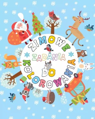 Zimowe zadania do kolorowania