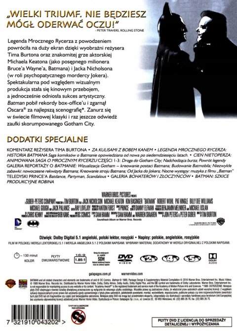 Batman (Premium Collection), płyta DVD Batman (Premium Collection), płyta DVD