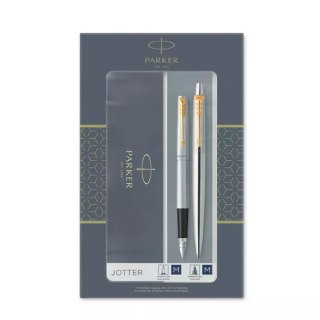 Długopis automatyczny pióro W Parker Jotter Stal Gt Etui Wb