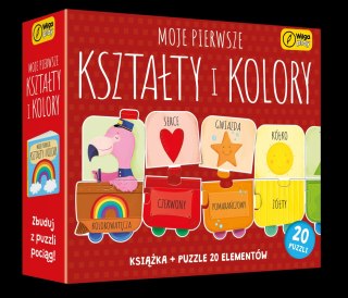 Moje pierwsze kształty i kolory. Puzzle + książka