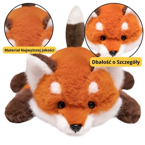 Pluszowa Maskotka Przytulanka Lisek Z Obciążonymi Łapkami 30cm Pluszowa Maskotka Przytulanka Lisek Z Obciążonymi Łapkami 30cm