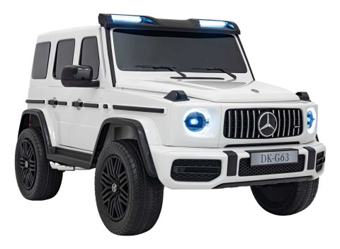 Pojazd Mercedes Benz G63 AMG XXL Biały Pojazd Mercedes Benz G63 AMG XXL Biały