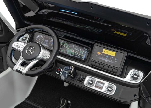 Pojazd Mercedes Benz G63 AMG XXL Biały Pojazd Mercedes Benz G63 AMG XXL Biały