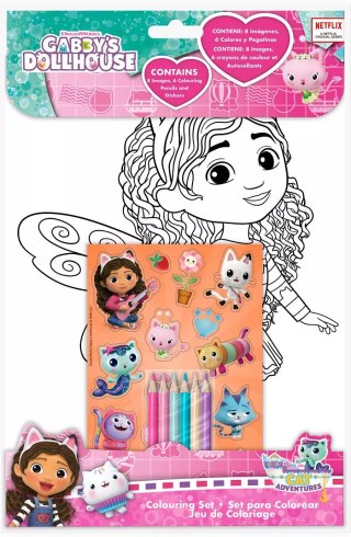 Zestaw do kolorowania z naklejkami Gaabby's Dollhouse GD00031