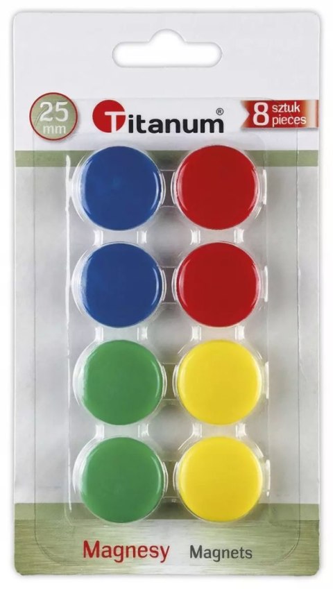 Magnesy do tablic 25 mm 8szt Magnesy do tablic 25 mm 8szt