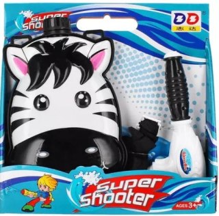 Pistolet na wodę, plecak zebra