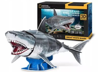 Puzzle 3D National Geographic Rekin CUBIC FUN