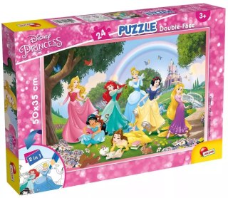 Puzzle dwustronne 24 elementy. Księżniczki Disneya