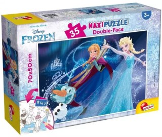 Puzzle dwustronne maxi 35 elementów. Kraina Lodu