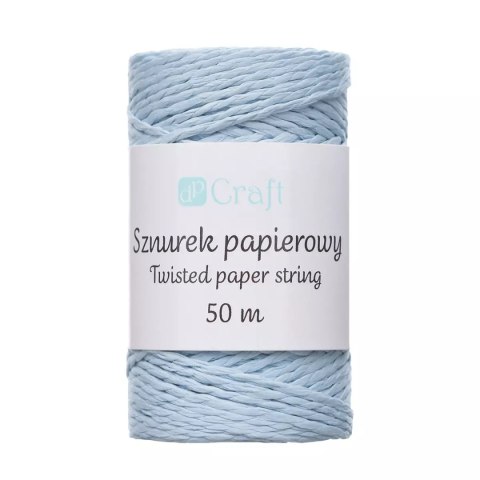 Sznurek papierowy skręcany niebieski 50m Sznurek papierowy skręcany niebieski 50m