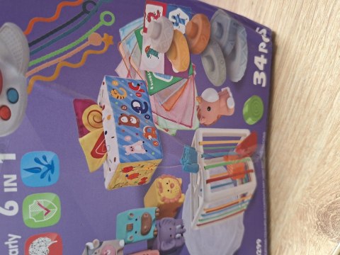 Zabawki Sensoryczne Miękkie klocki 6w1, Gryzak, Sensoryczna Wieża Karty Dla Dzieci Przecena 1