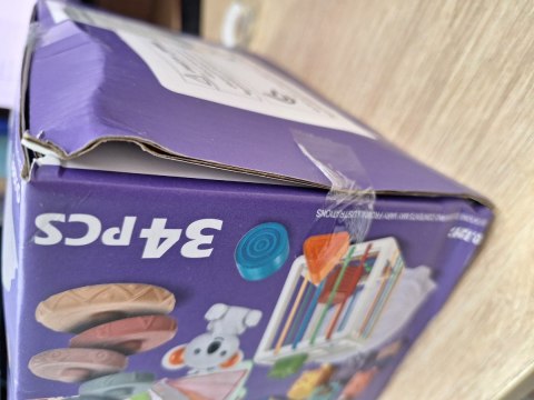 Zabawki Sensoryczne Miękkie klocki 6w1, Gryzak, Sensoryczna Wieża Karty Dla Dzieci Przecena 1