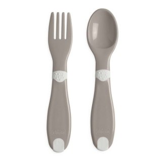 179404 PIERWSZE SZTUĆCE PLASTIKOWE 12M+ SZARE