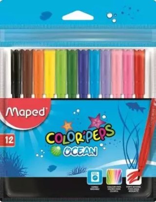 Flamastry Colorpeps Ocean, 12 kolorów