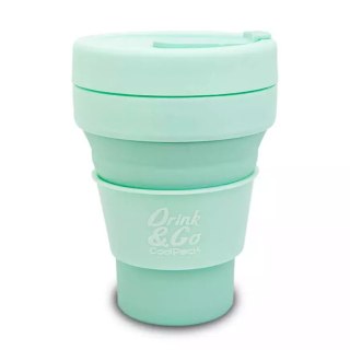 Kubek silikonowy 355 ml pastelowy powder mint