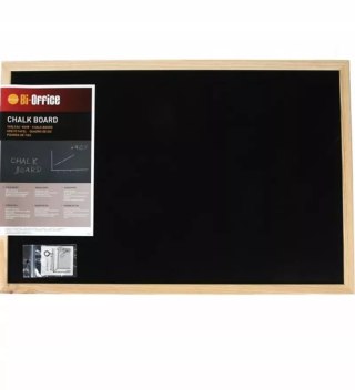 Tablica kredowa w drewnianej ramie 60x40cm czarna