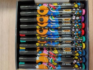BIC INTENSITY MARKERY AKRYLOWE ZESTAW x20 WODOODPORNE PISAKI MAZAKI Z FARBĄ