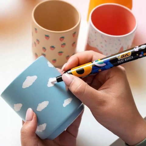 BIC INTENSITY MARKERY AKRYLOWE ZESTAW x20 WODOODPORNE PISAKI MAZAKI Z FARBĄ