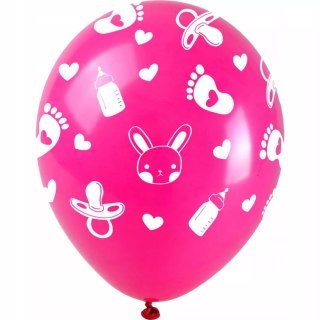 Balony Baby shower dziewczynka 5szt