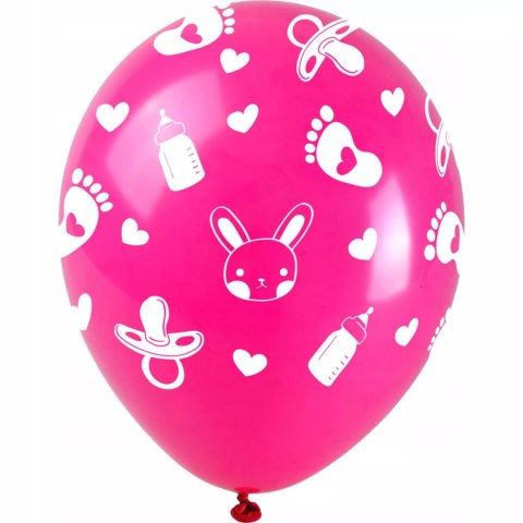 Balony Baby shower dziewczynka 5szt Balony Baby shower dziewczynka 5szt