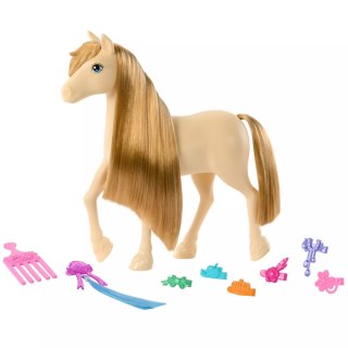 Barbie Konik Kucyk do stylizacji Tornado z długą grzywą do czesania i zabawy, zabawka koń dla dzieci