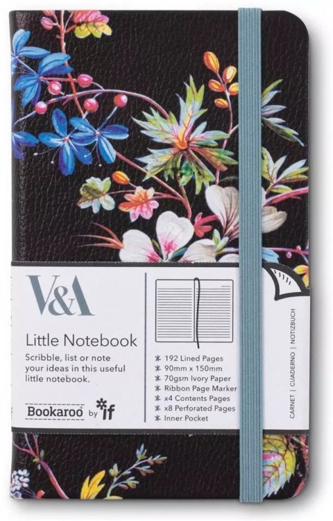 Bookaroo Notatnik Journal A6 Kilburn Black Floral Bookaroo Notatnik Journal A6 Kilburn Black Floral