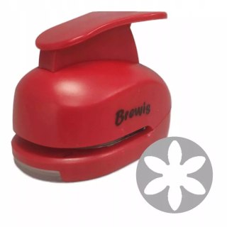 Dziurkacz kreatywny "Kwiat - Narcyz", czerwony, Brewis, 5 cm