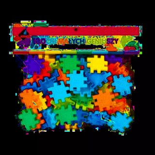 Klocki małych geniuszy - puzzle, 75 elementów