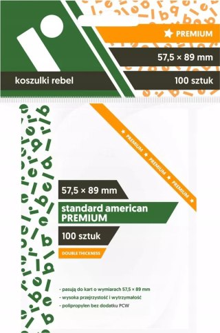Koszulki na karty. Standard American Premium, 100 sztuk
