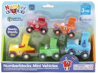 Learning Resources Numberblocks Mini Vehicles Set, 5 Car Pack, Numberblocks