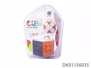 MAGIC CUBE ATTACHED KOLOROWA UKŁADANKA KOSTKA LOGICZNA 3X3 + WĄŻ