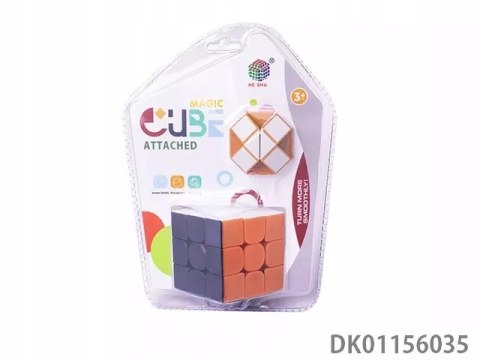 MAGIC CUBE ATTACHED KOLOROWA UKŁADANKA KOSTKA LOGICZNA 3X3 + WĄŻ MAGIC CUBE ATTACHED KOLOROWA UKŁADANKA KOSTKA LOGICZNA 3X3 + WĄŻ