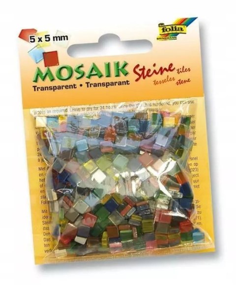 Mozaika transparentna Folia 5x5 mm 700 szt. Mozaika transparentna Folia 5x5 mm 700 szt.