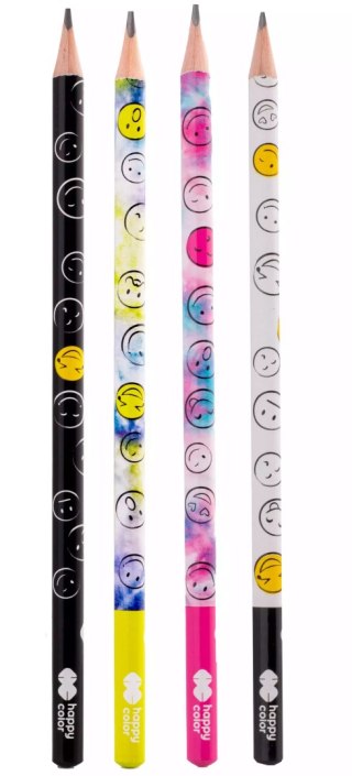 Ołówek trójkątny Smile 2B Happy Color paczka 24szt.
