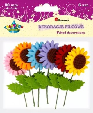 Ozdoba dekoracyjna Kwiatek 3d 363481 Op6szt