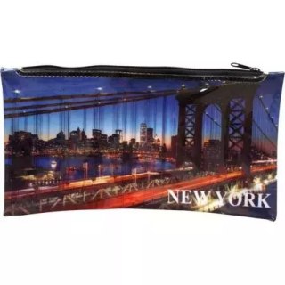 Piórnik z nadrukiem na suwak New York