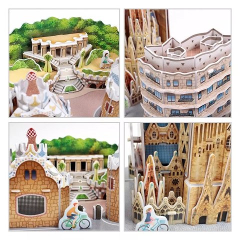 Puzzle 3D 186 elementów. City Line. Barcelona