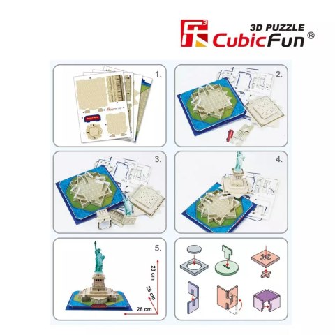 Puzzle 3D 39 elementów. Statua Wolności Puzzle 3D 39 elementów. Statua Wolności