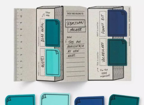 Bookaroo Znaczniki samoprzylepne - Niebieskie Bookaroo Znaczniki samoprzylepne - Niebieskie