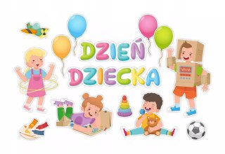 DEKORACJA OKOLICZNOŚCIOWA - DZIEŃ DZIECKA XL (14 elementów) - LearnHow