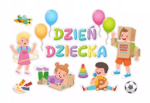 DEKORACJA OKOLICZNOŚCIOWA - DZIEŃ DZIECKA XL (14 elementów) - LearnHow DEKORACJA OKOLICZNOŚCIOWA - DZIEŃ DZIECKA XL (14 elementów) - LearnHow