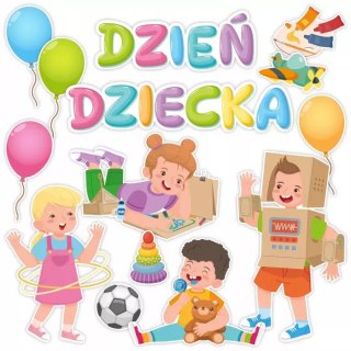 DEKORACJA OKOLICZNOŚCIOWA - DZIEŃ DZIECKA XL (14 elementów) - LearnHow